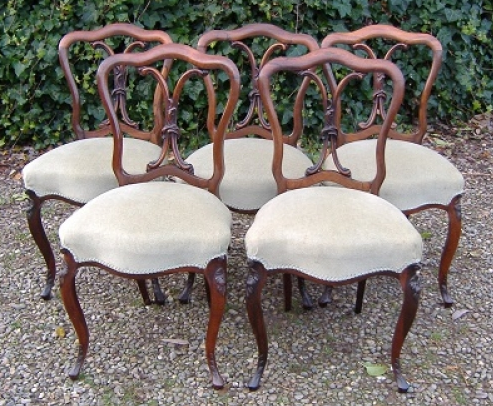 5 Regency Rosewood Chairs -SOLD