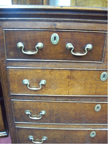 CFA 5810 - George III Oak Chest of Drawers -SOLD-