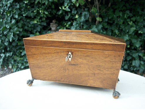 A Regency Rosewood Tea Caddy