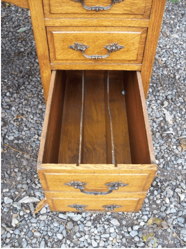 Oak Pedestal Desk -SOLD-