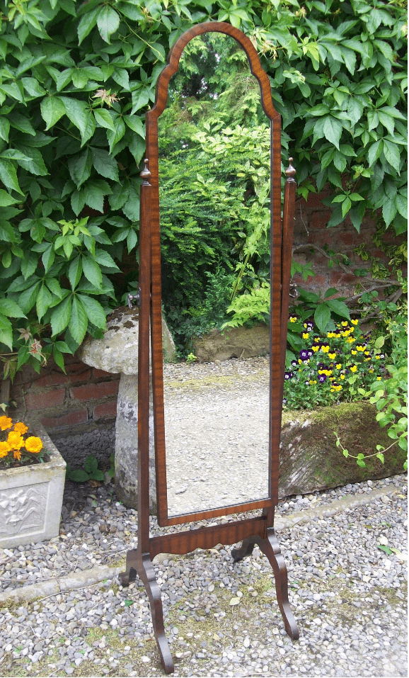 Mahogany Cheval Mirror -SOLD-