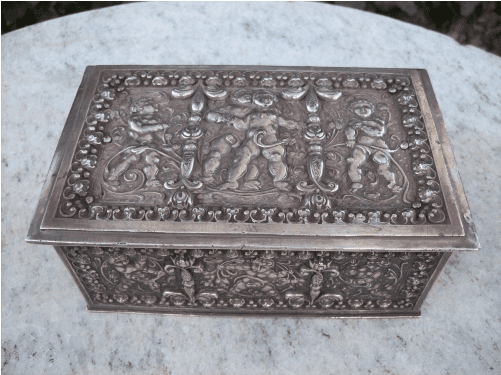 Silver Plate Casket
