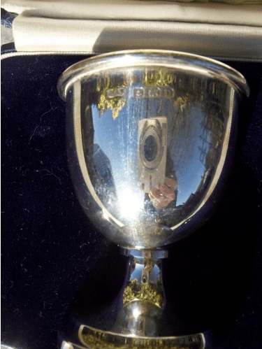 Silver Egg Cup & Spoon -SOLD-