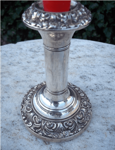 Pair Silver Candlesticks (Birmingham 1906)