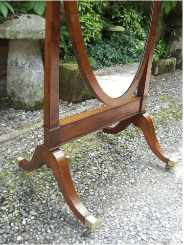 Mahogany Cheval Mirror