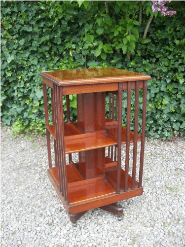 A Fine Inlaid Revolving Bookcase