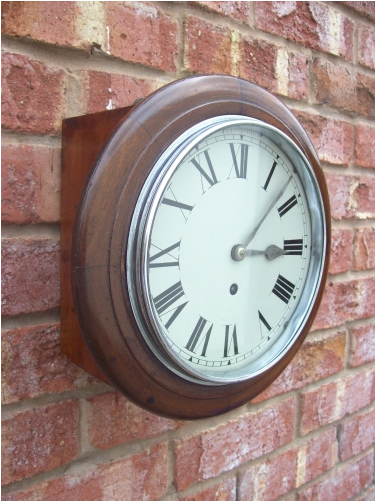 8 Day Mahogany Wall Clock -SOLD-