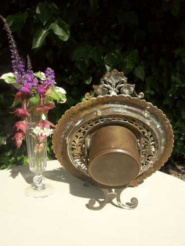An 8 Day Brass Easel Clock