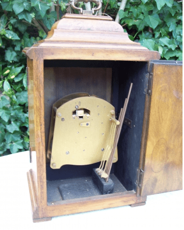Burr Walnut Bracket Clock -SOLD-