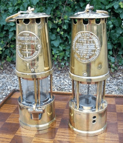 Brass Miners Lamp -SOLD-