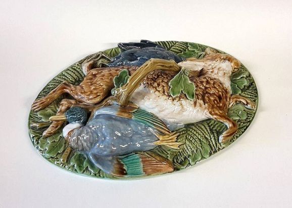 A Victorian Minton Majolica Game Tureen -SOLD-