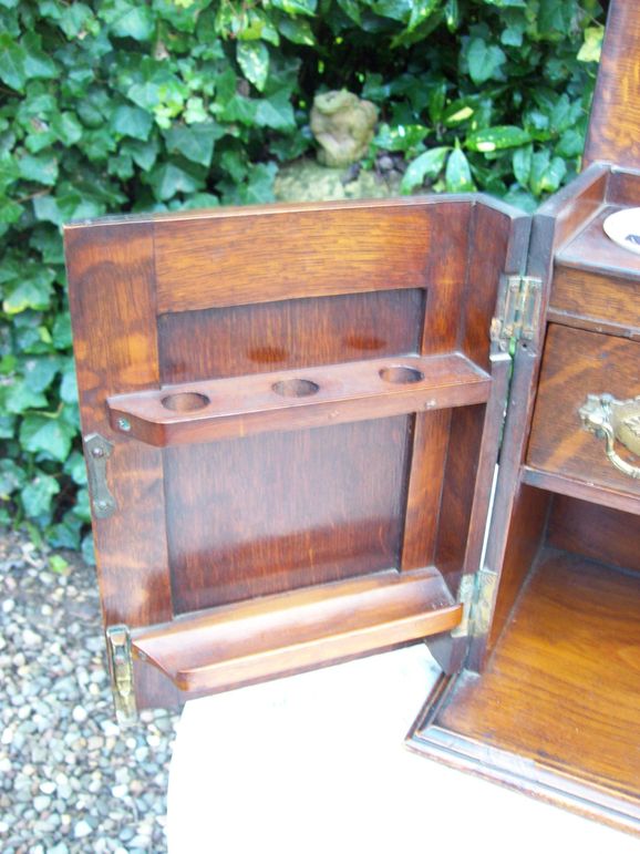 Oak Smoker's Cabinet