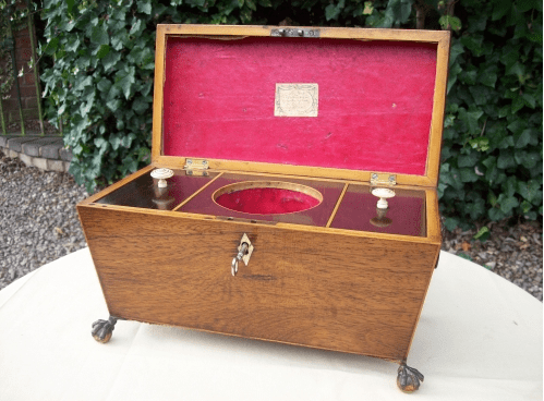 A Regency Rosewood Tea Caddy