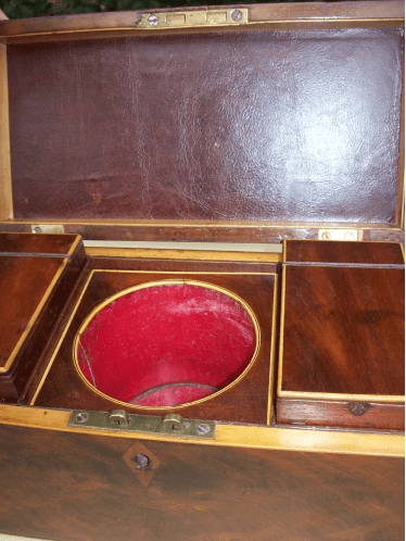 A Georgian Mahogany Tea Caddy