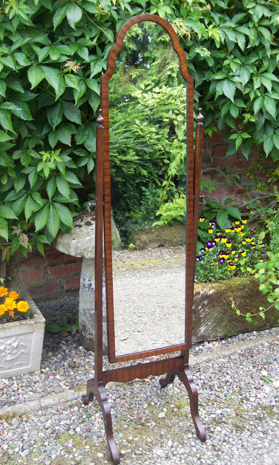 Mahogany Cheval Mirror -SOLD-