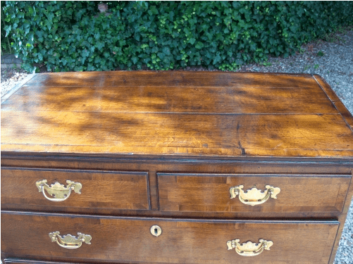 Oak & Mahogany Chest -SOLD-