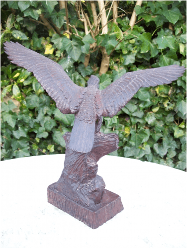 Carved Oak Eagle