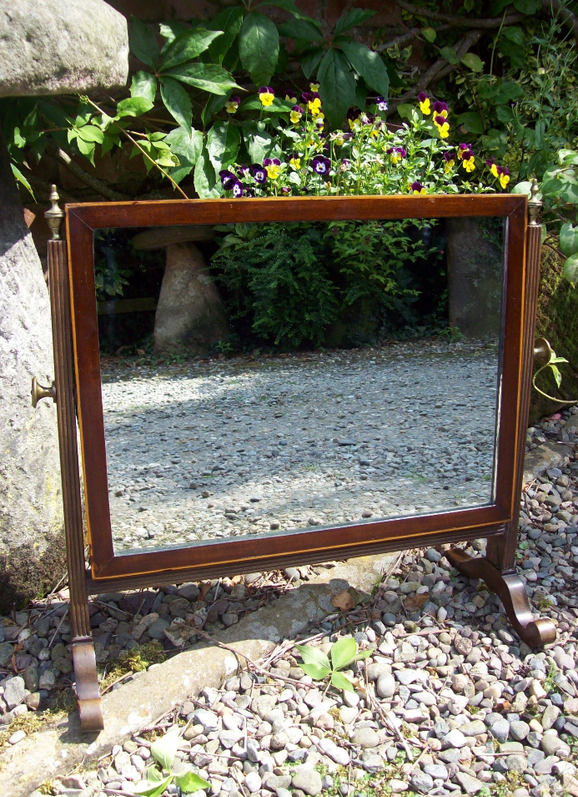Mahogany Swing Mirror