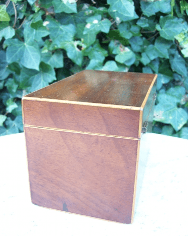 A Victorian Mahogany Tea Caddy