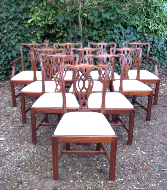 A Set of 10 Mahogany Chairs