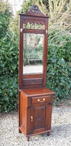 Mahogany Hall Stand with Mirror -SOLD-