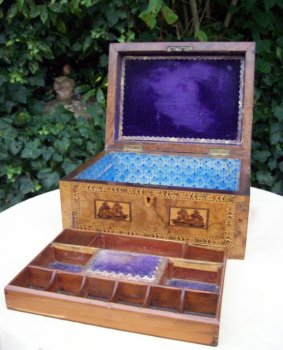 A Tunbridge Ware Vanity Sewing Box