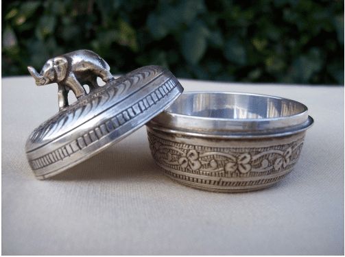 Silver Plate Pill Box -SOLD-