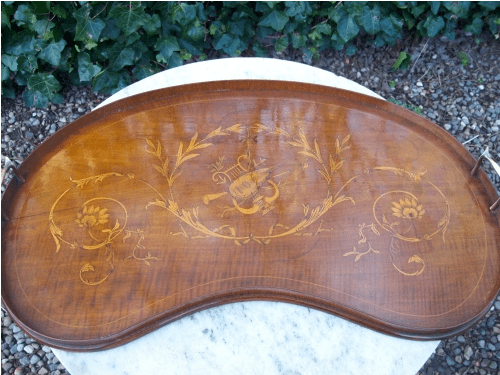 A Victorian Walnut Tray
