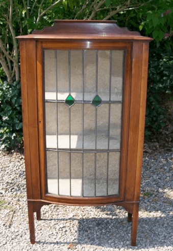 A Mahogany Lead Glazed Cabinet