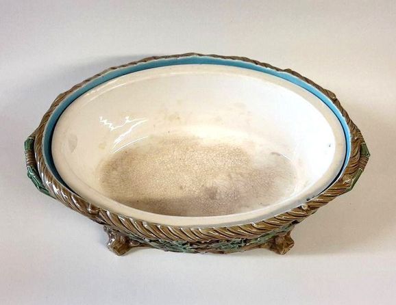 A Victorian Minton Majolica Game Tureen -SOLD-