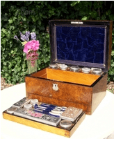 A 19th Century Walnut Vanity Box