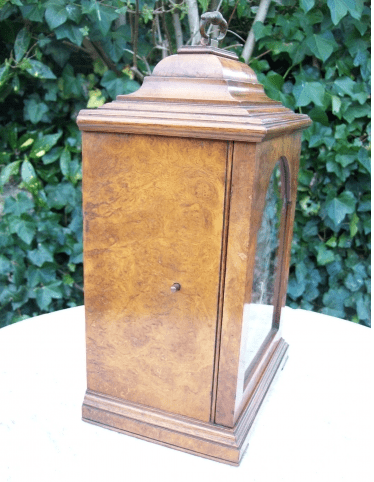 Burr Walnut Bracket Clock -SOLD-