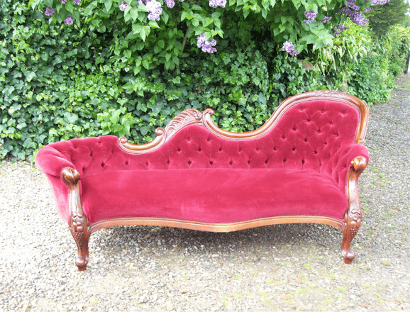 Mahogany Chaise Longue -SOLD-
