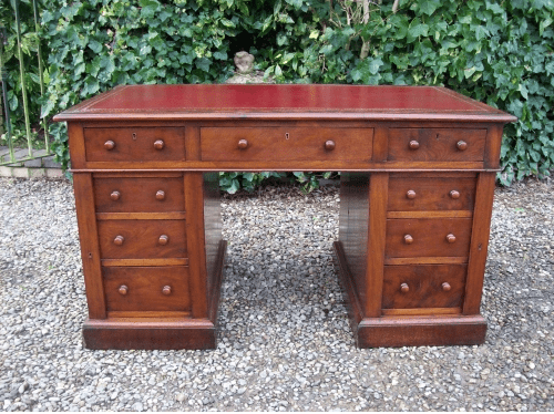 A Mahogany Pedestal Desk