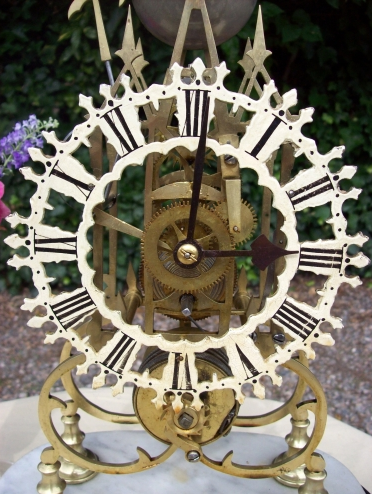 An 8 Day Skeleton Clock