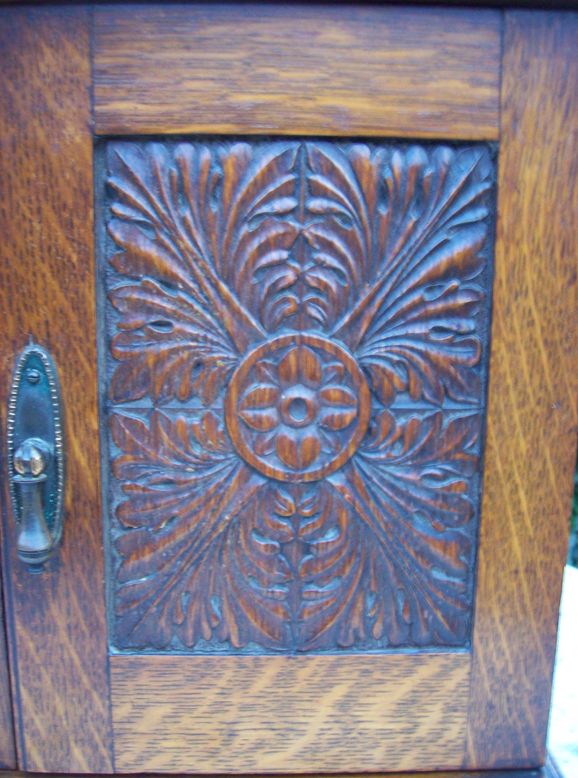 Oak Smoker's Cabinet