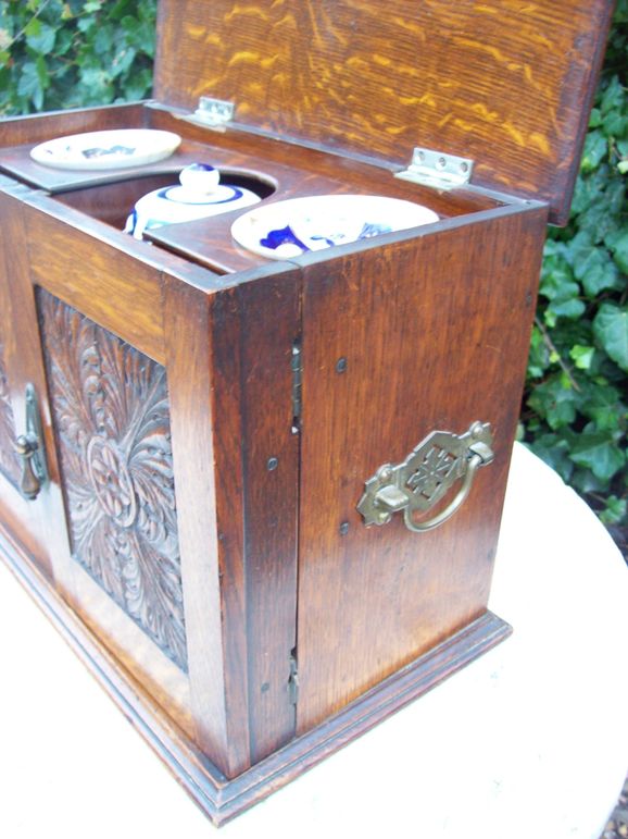 Oak Smoker's Cabinet