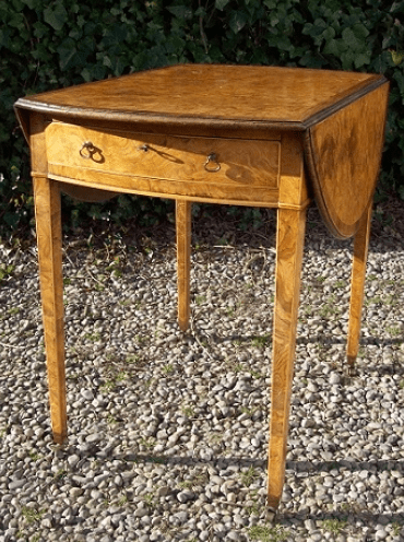 Burr Elm Pembroke Table