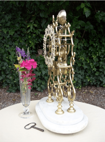 An 8 Day Skeleton Clock