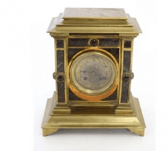 Brass & Marble Mantle Clock -SOLD-