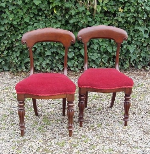 A Pair of Mahogany Chairs