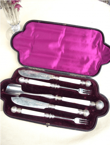 Mother of Pearl Knife & Fork Set