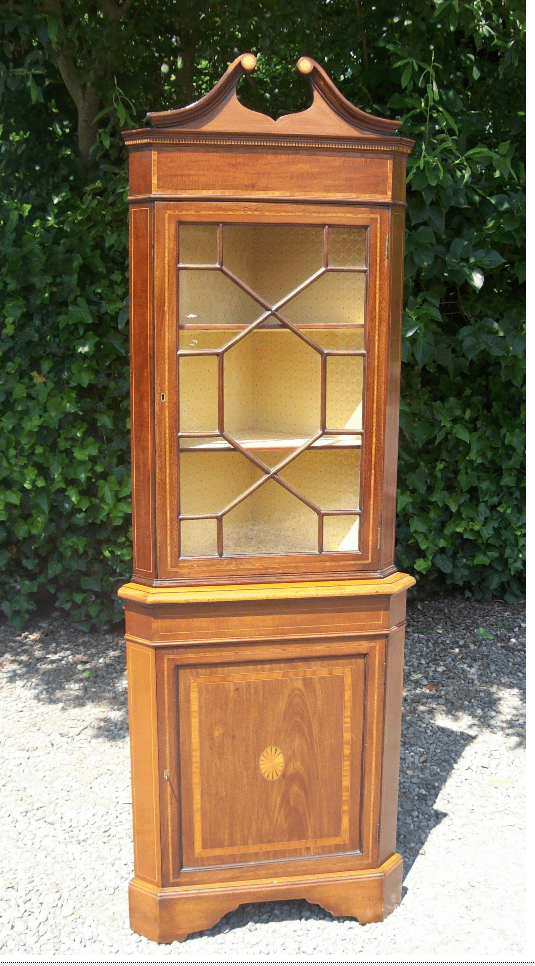 A Mahogany Corner Cabinet
