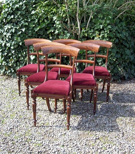 A Set of 6 Rosewood Chairs