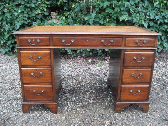 A Mahogany Pedestal Desk