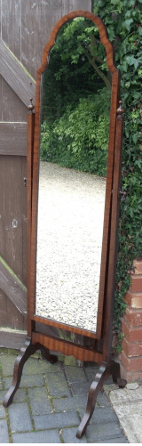 Mahogany Cheval Mirror -SOLD-