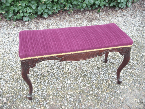 A Mahogany Duet Stool