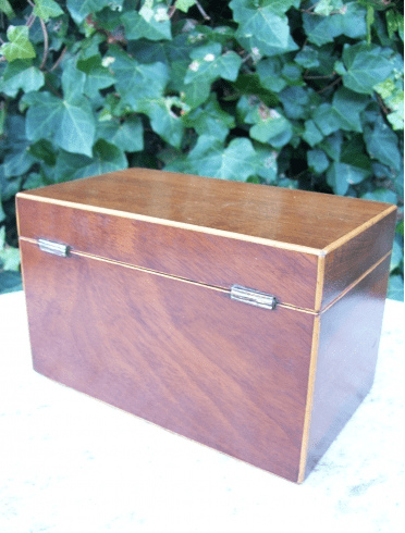 A Victorian Mahogany Tea Caddy