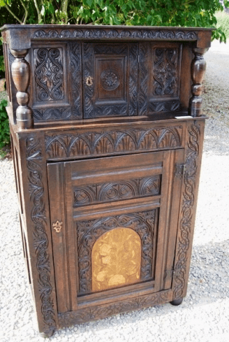 Oak Court Cupboard -SOLD-