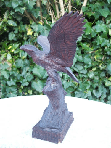Carved Oak Eagle